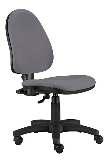 888/MEK židle kancelářská, koženka SK 1 - koženka stříbrná